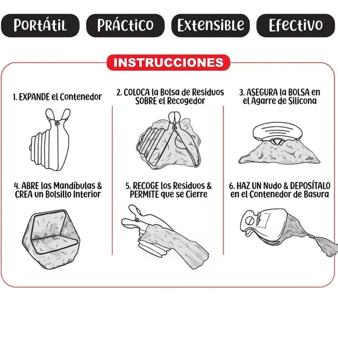 Pinza Recolectora para Mascotas
