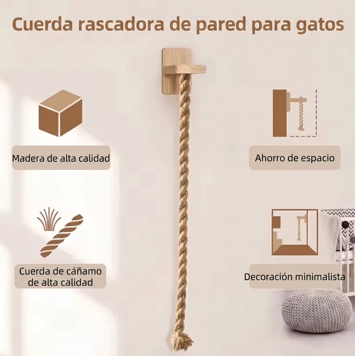 Cuerda Para Escalar De Gatos
