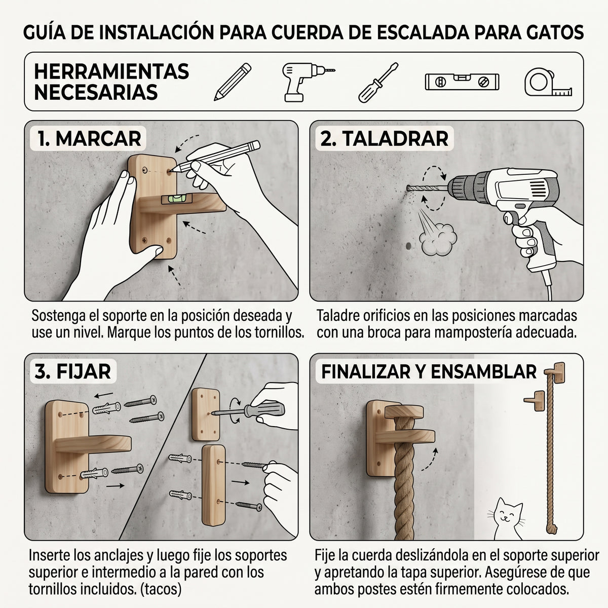 Cuerda Para Escalar De Gatos