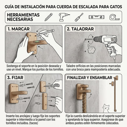Cuerda Para Escalar De Gatos